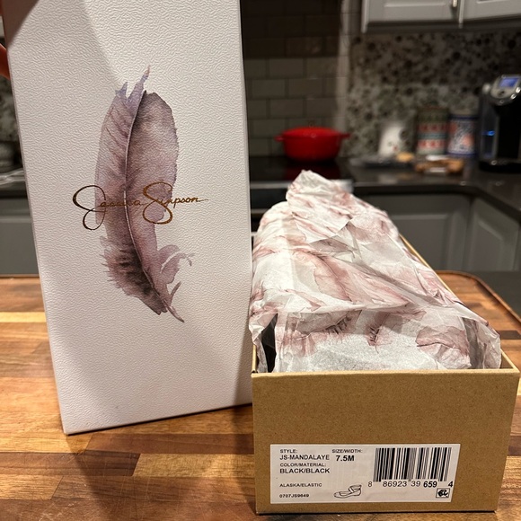 Jessica Simpson Mandalaye Macey Ballet Flats. Black. Size 7 1/2 euro 37 - Picture 2 of 6